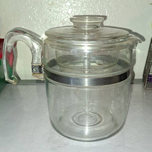 Pyrex Kitchen Vintage Pyrex Flameware 9 Cup Percolator Clear Glass